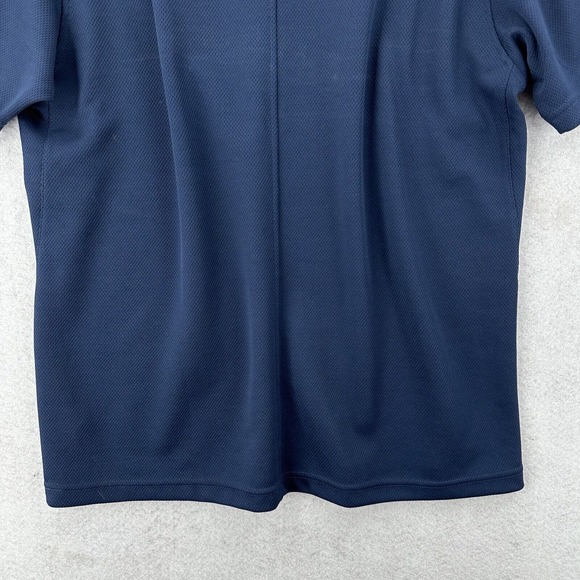 Nike Soccer Shirt Mens LARGE Blue Center Spell Out Outdoor Athletic Quick Dry - Picture 10 of 16